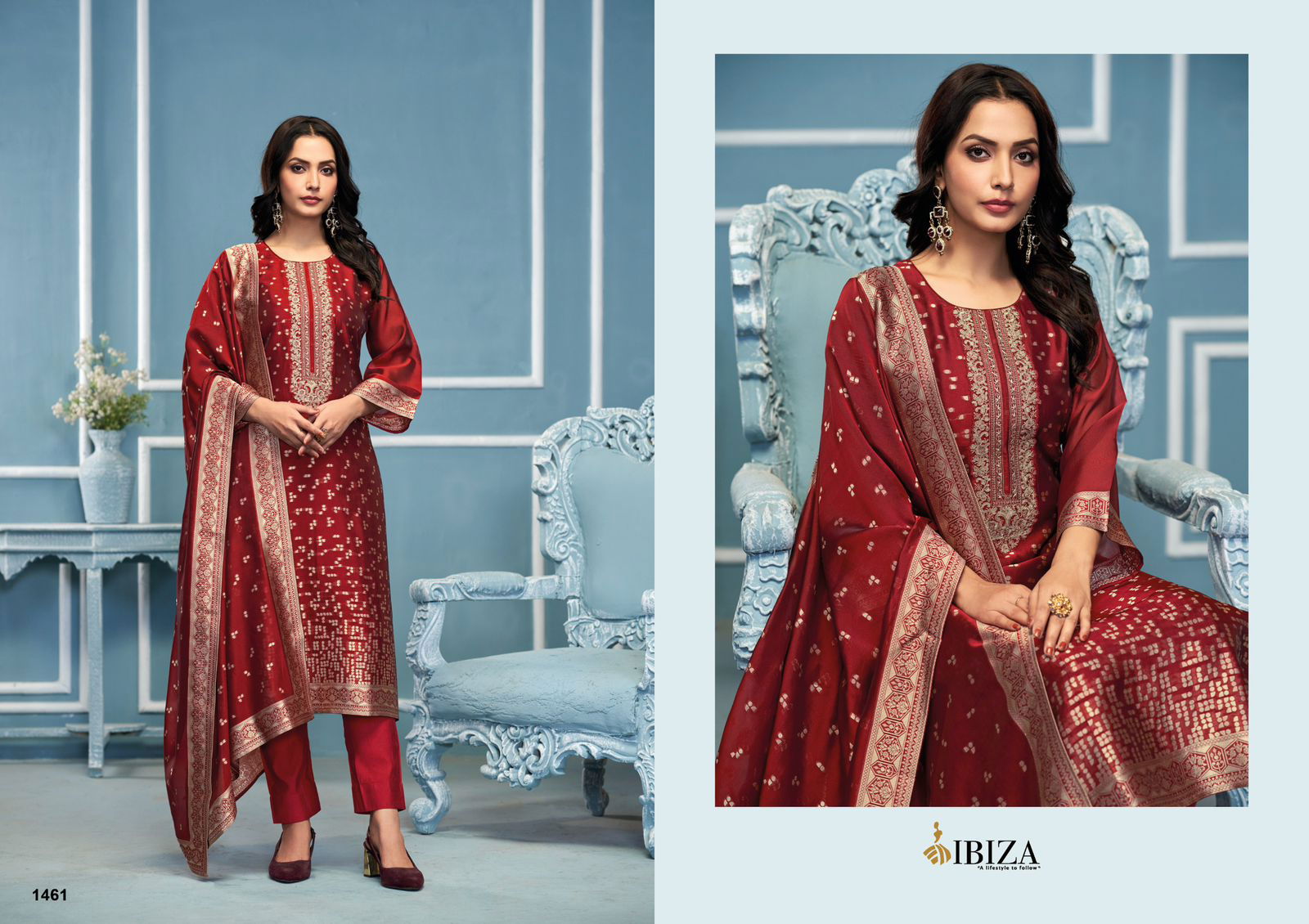 Espresso By Ibiza Banglory Silk Salwar Kameez Exporters In India